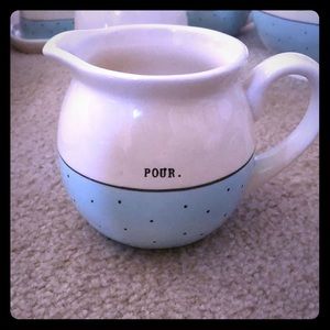 Rae Dunn blue polka dot